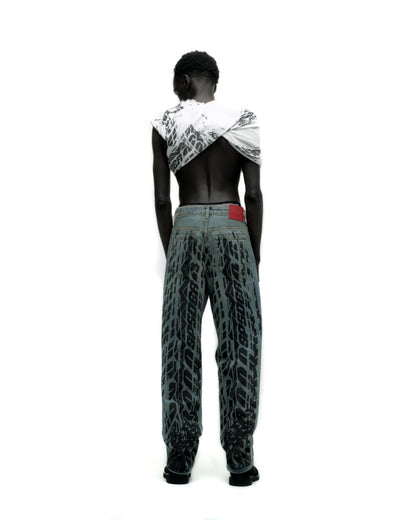 BURNOUT DENIM ON MODEL