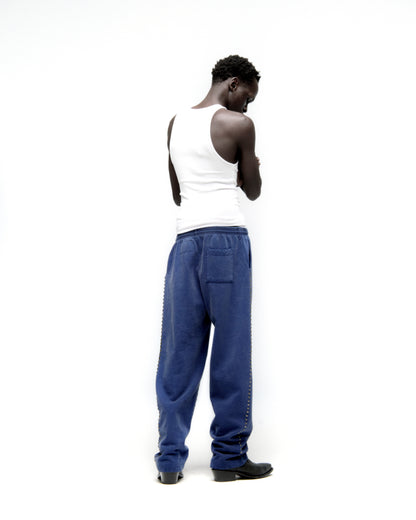 BLUE PUNK V3 STUDDED SWEATPANT ON MODEL