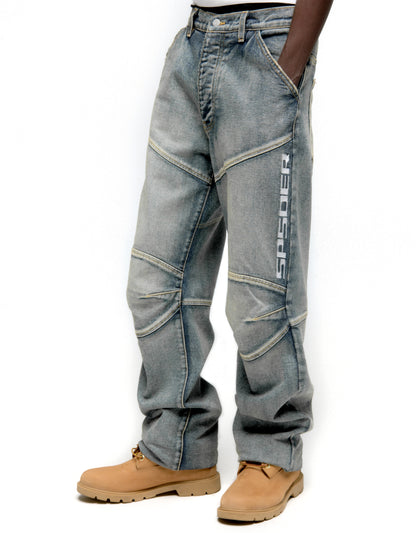 PIT CREW DENIM ON MODEL