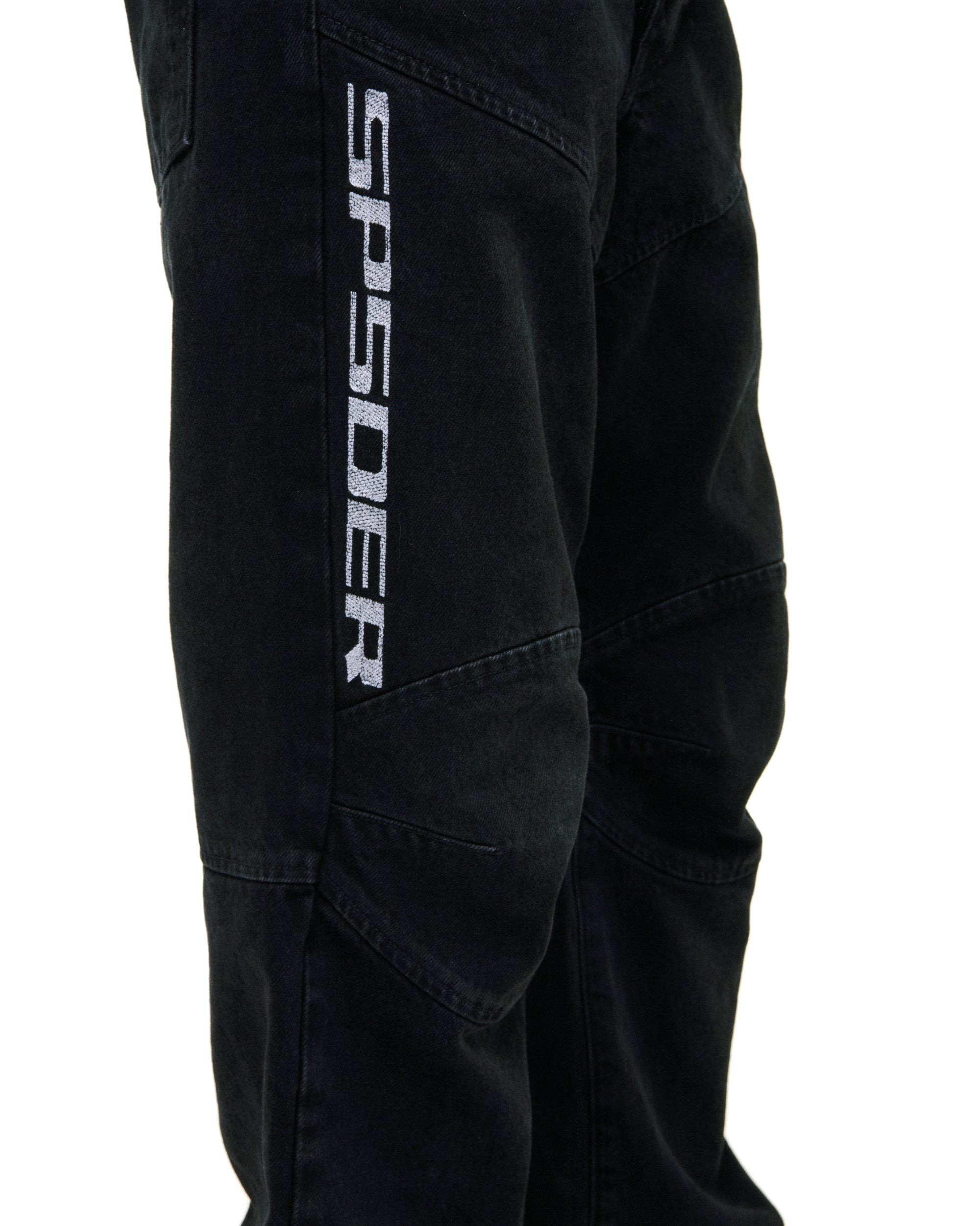 BLACK PIT CREW DENIM | SP5DER | KING SPIDER