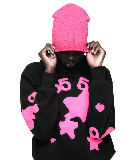 BLACK BELUGA ANGEL NUMBER HOODIE