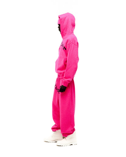 PINK VVS HOODIE ON MODEL