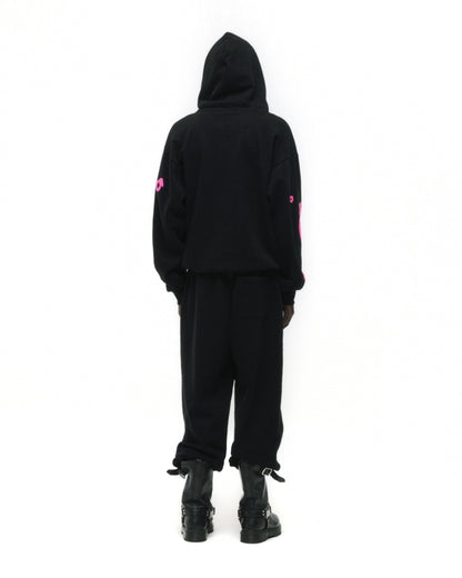 BLACK BELUGA ANGEL NUMBER HOODIE