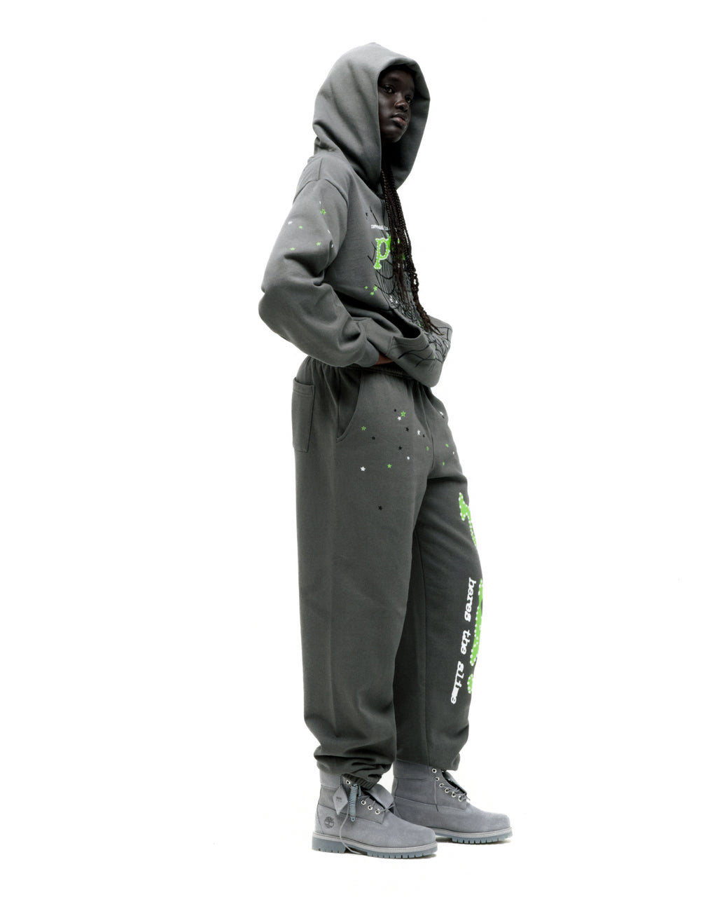 SLATE PUNK V2 HOODIE ON MODEL
