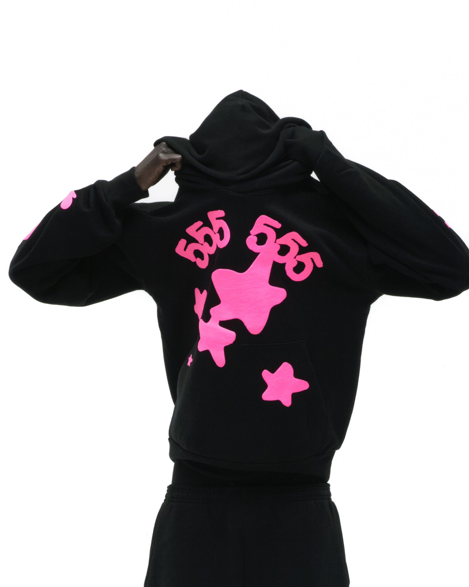 BLACK BELUGA ANGEL NUMBER HOODIE
