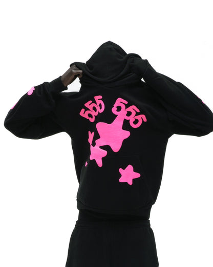 BLACK BELUGA ANGEL NUMBER HOODIE