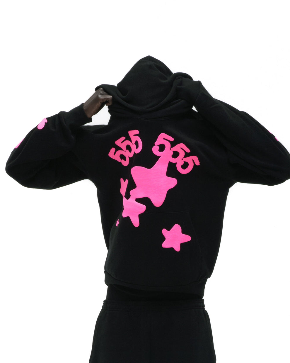 BLACK BELUGA ANGEL NUMBER HOODIE