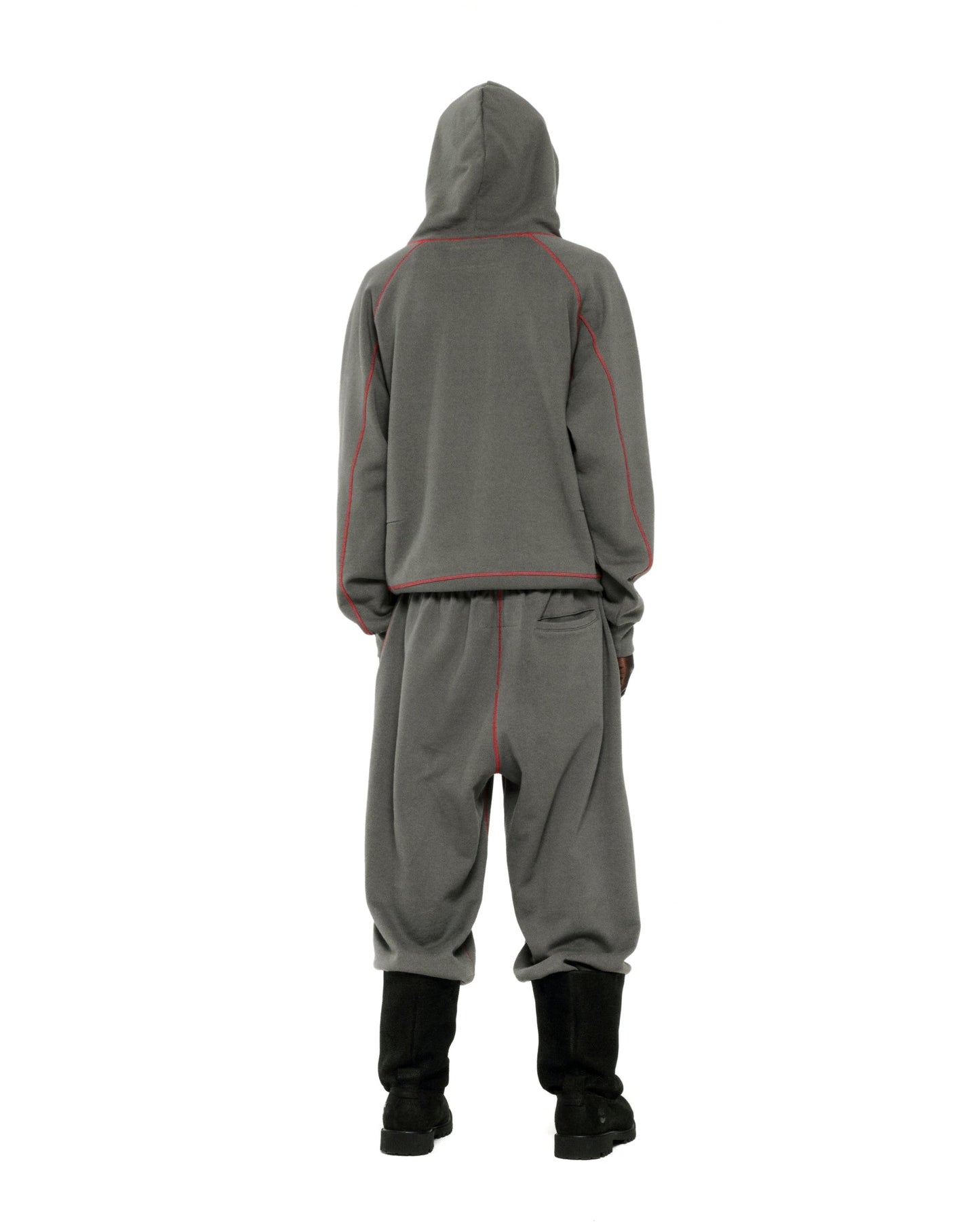 SLATE ARCHIVE CONTRAST HOODIE ON MODEL