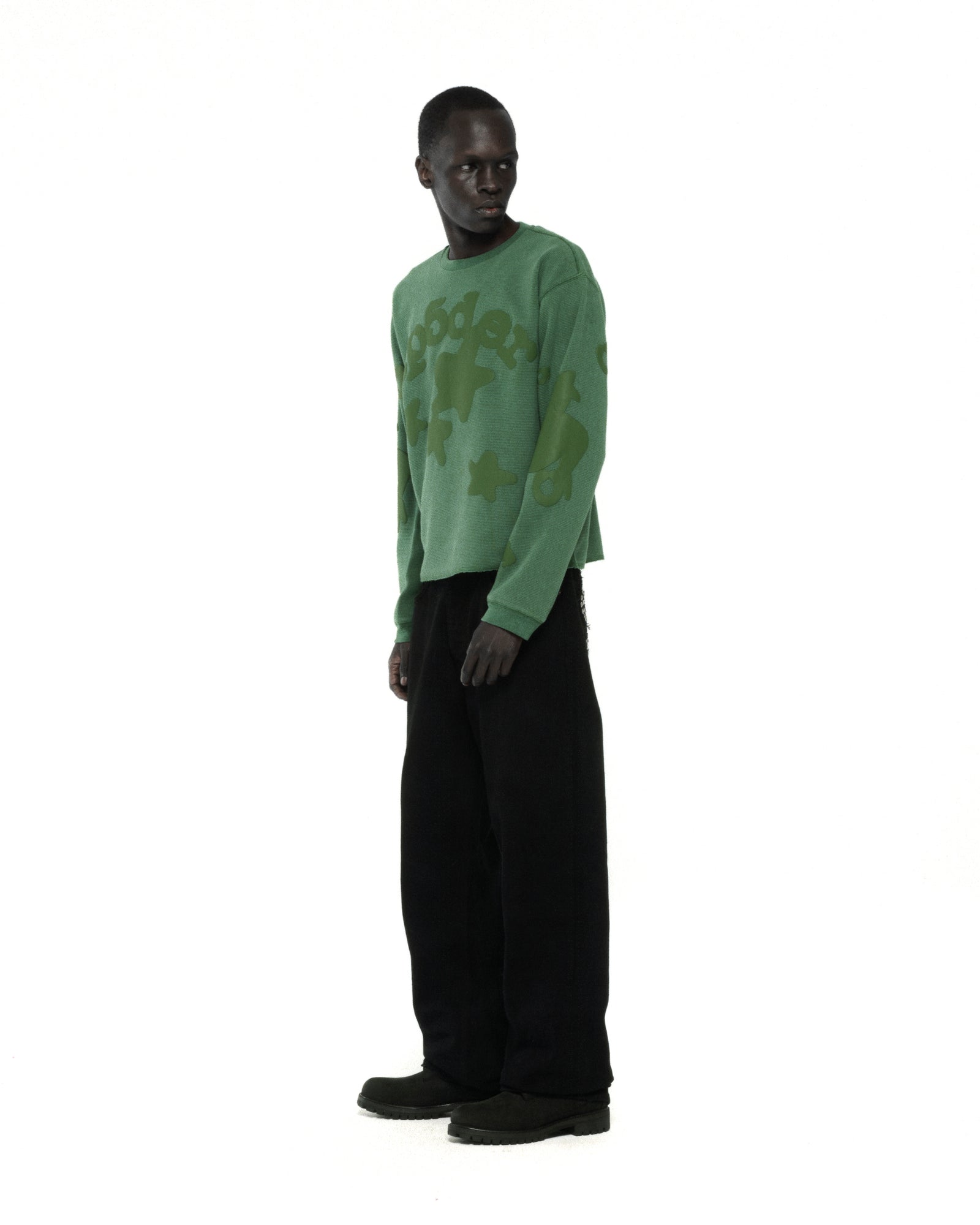 KELLY GREEN BELUGA THERMAL ON MODEL