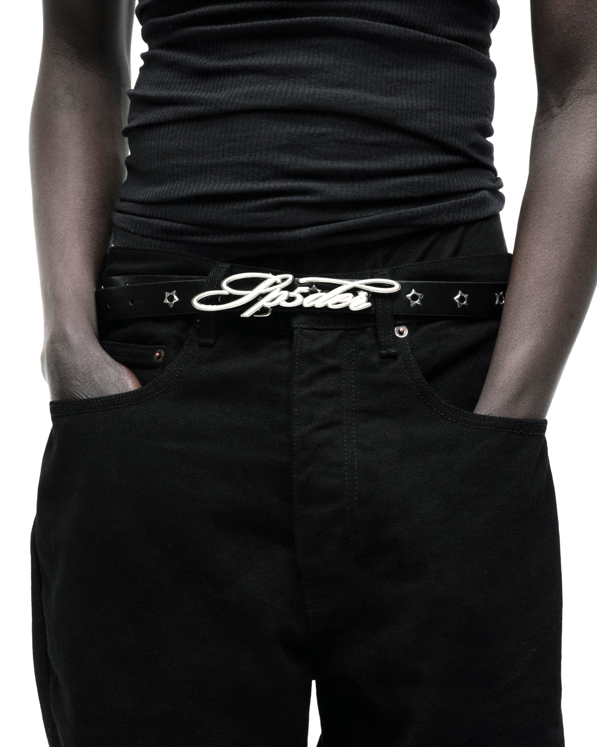 sp5der R-05 SCRIPT BELT ベルト BLACK R-05 SCRIPT BELT | SP5DER | KING SPIDER
