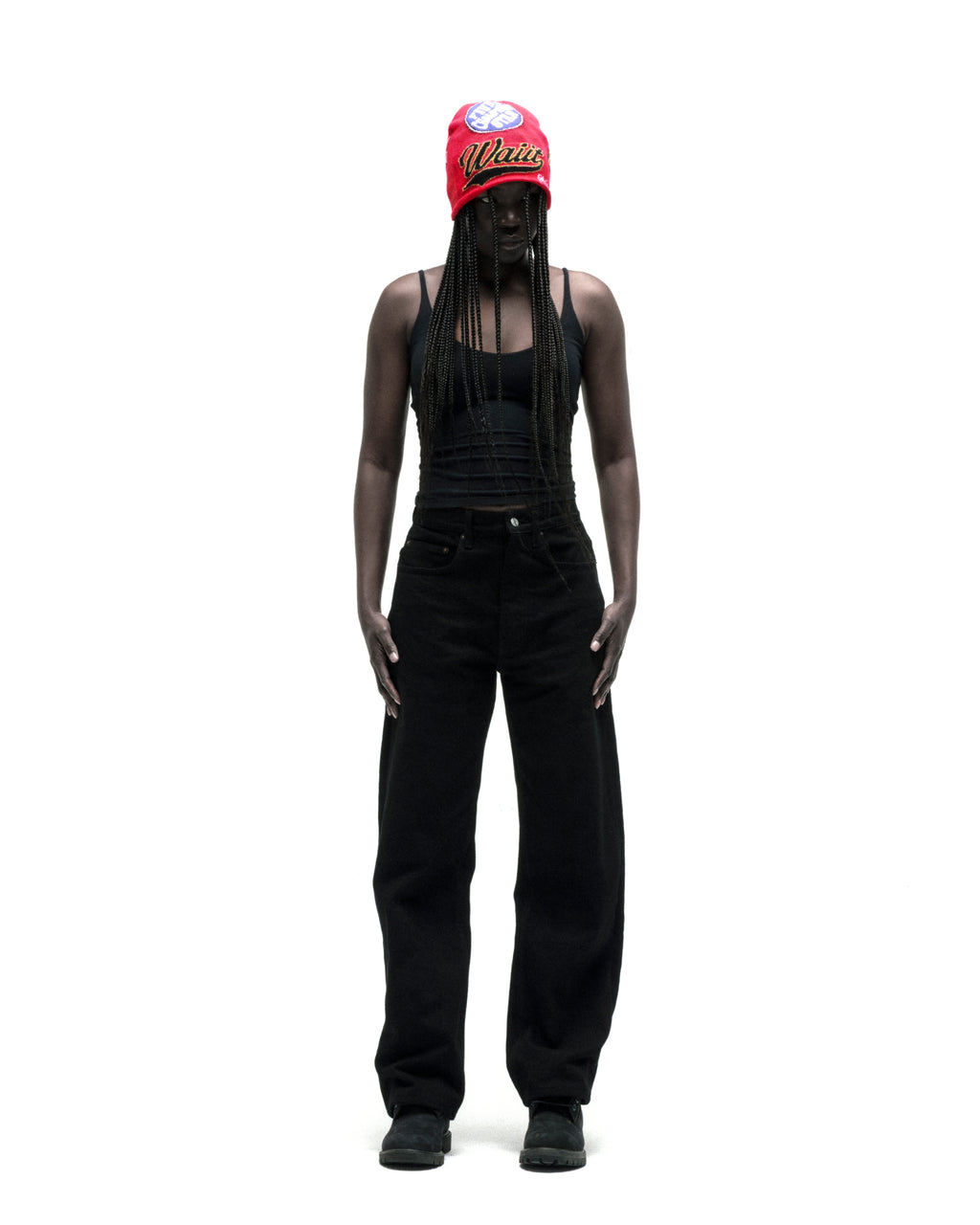 OXY JEAN black 13oz denim pant with classic straight leg fit and custom branded hardware.