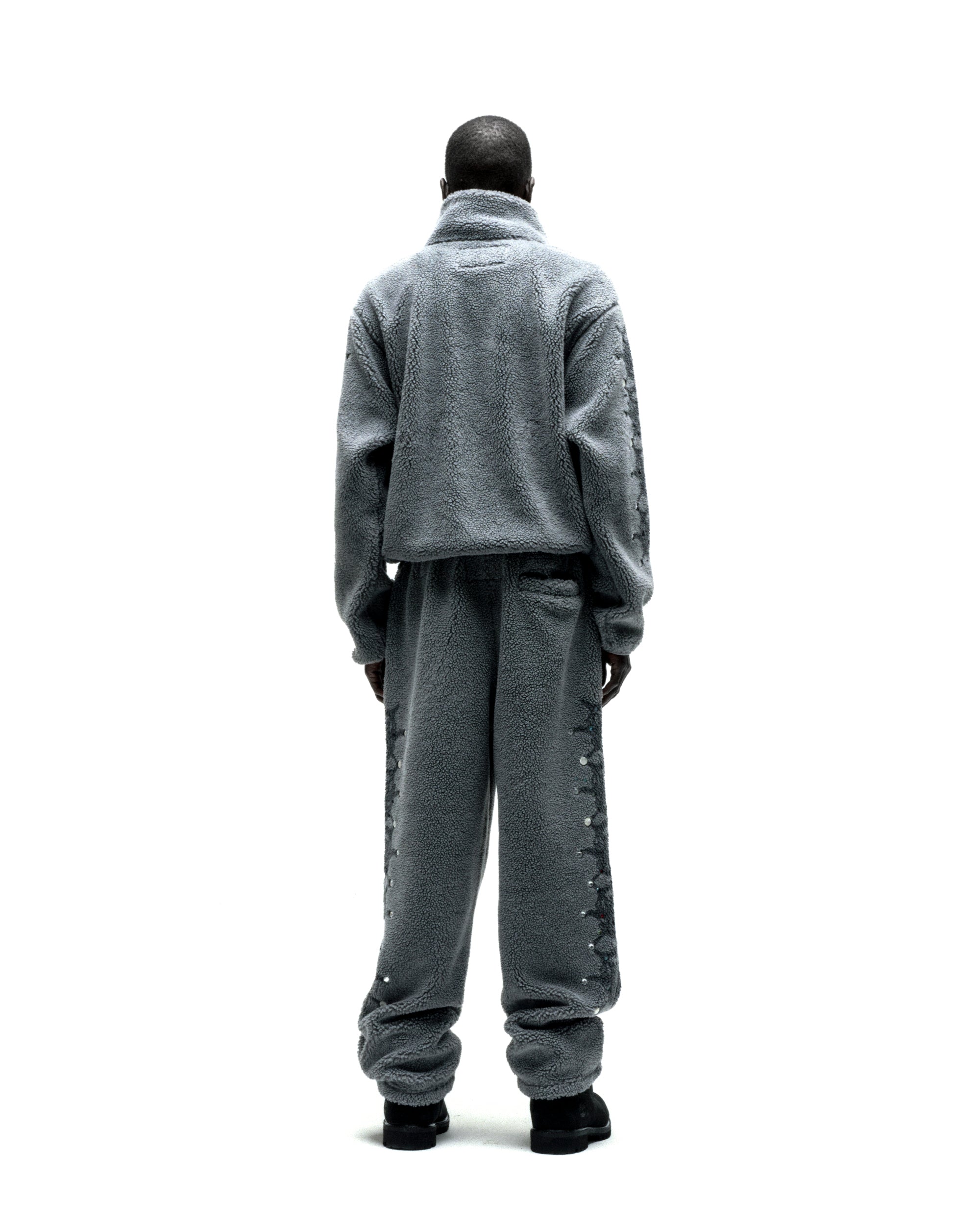 SLATE WEBSTONE TEDDY FLEECE ZIP UP | SP5DER | KING SPIDER