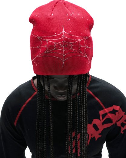 RHINESTONE SILK SKULLY