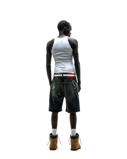 SCRIPT WEB DENIM SHORT