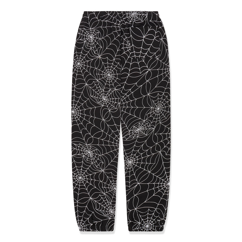 BLACK EMBROIDERED AOP SWEATPANT