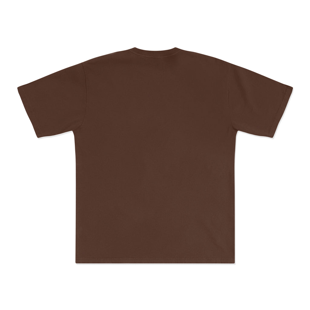 BROWN FOCUSED LOGO TEE BACK