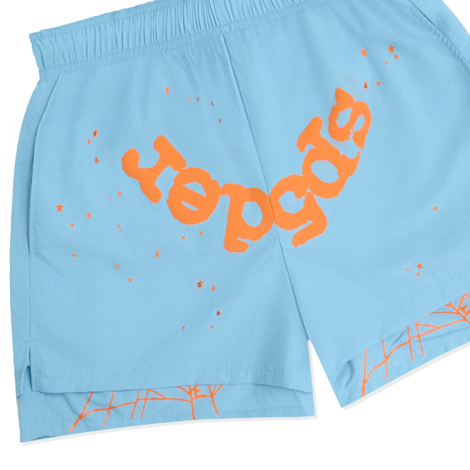 LIGHT BLUE OG WEB DOUBLE LAYER SHORT DETAIL 2