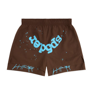 BROWN OG WEB DOUBLE LAYER SHORT FRONT