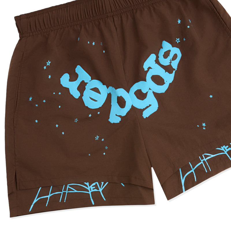 BROWN OG WEB DOUBLE LAYER SHORT DETAIL 2