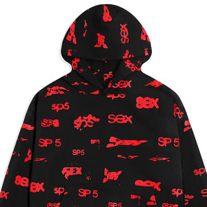 BLACK SEX AOP HOODIE