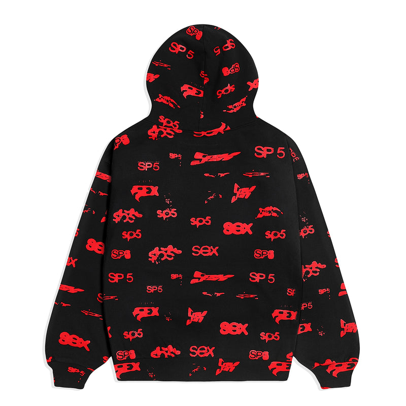 BLACK SEX AOP HOODIE