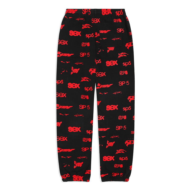 BLACK SEX AOP SWEATPANT