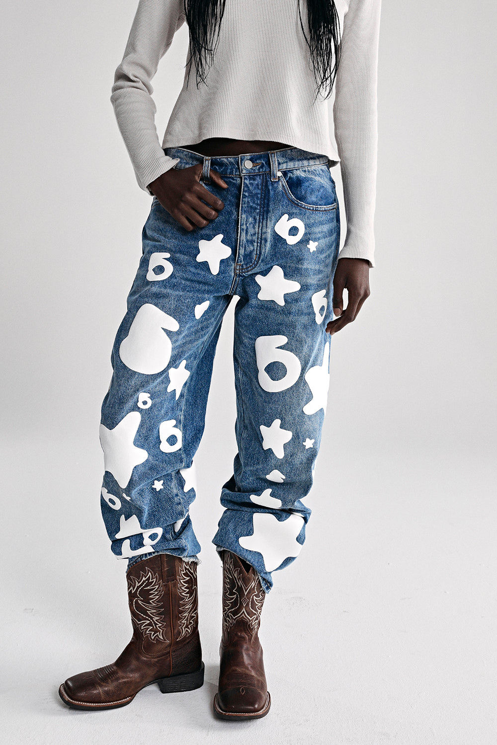 BELUGA WASH DENIM | SP5DER | KING SPIDER BELUGA WASH DENIM | SP5DER | KING SPIDER