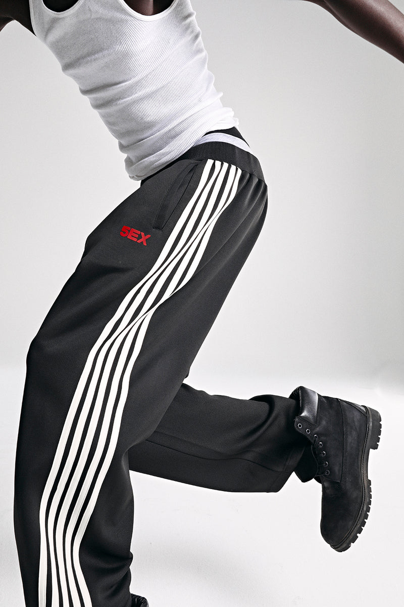 BLACK 5EX TRACK PANT ON MODEL