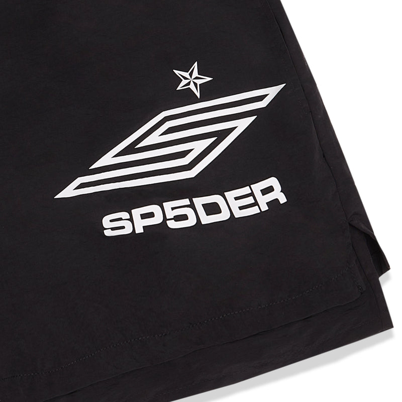 SP5DER PRO DOUBLE LAYER SHORT BLACK DETAIL