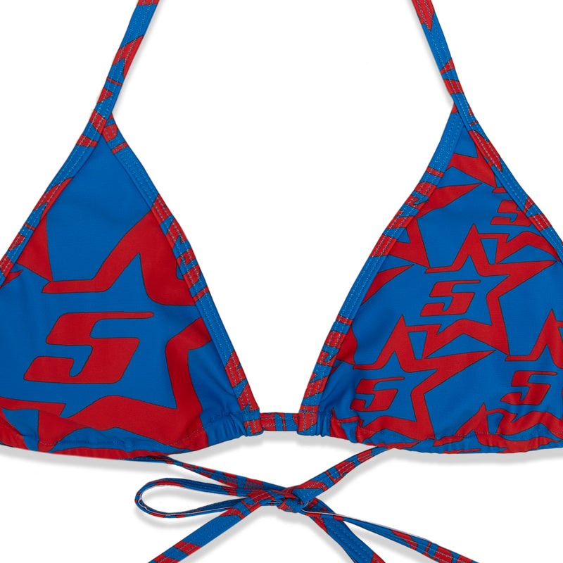 5STAR BIKINI BLUE/RED DETAIL