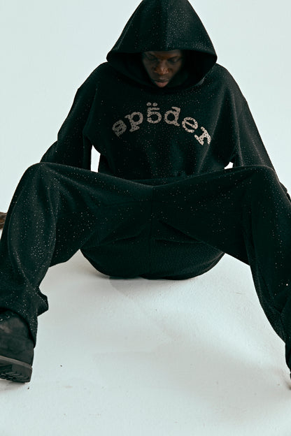 BLACK VVS HOODIE ON MODEL