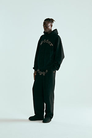 BLACK VVS HOODIE ON MODEL