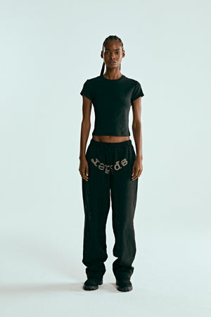 BLACK VVS SWEATPANT ON MODEL