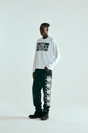 WHITE WEB MONITOR LS HW TEE ON MODEL