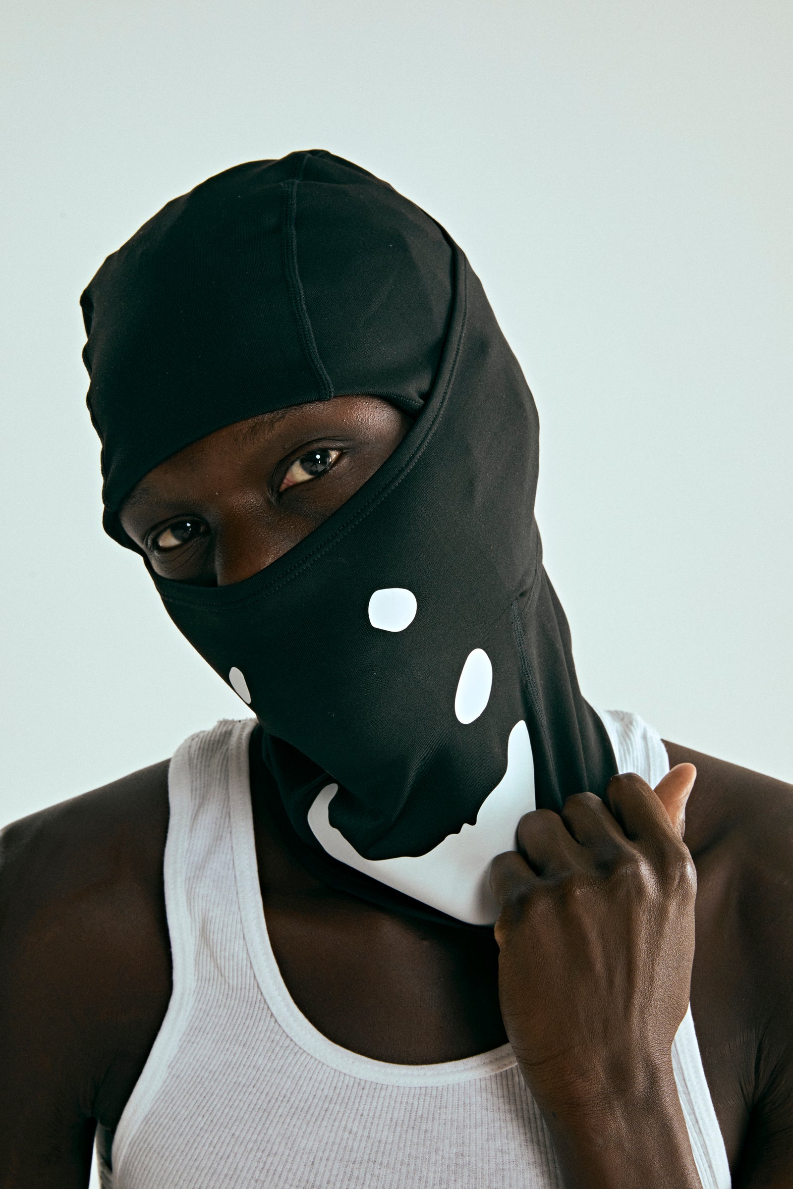 BLACK OG LOGO V2 SHIESTY MASK ON MODEL
