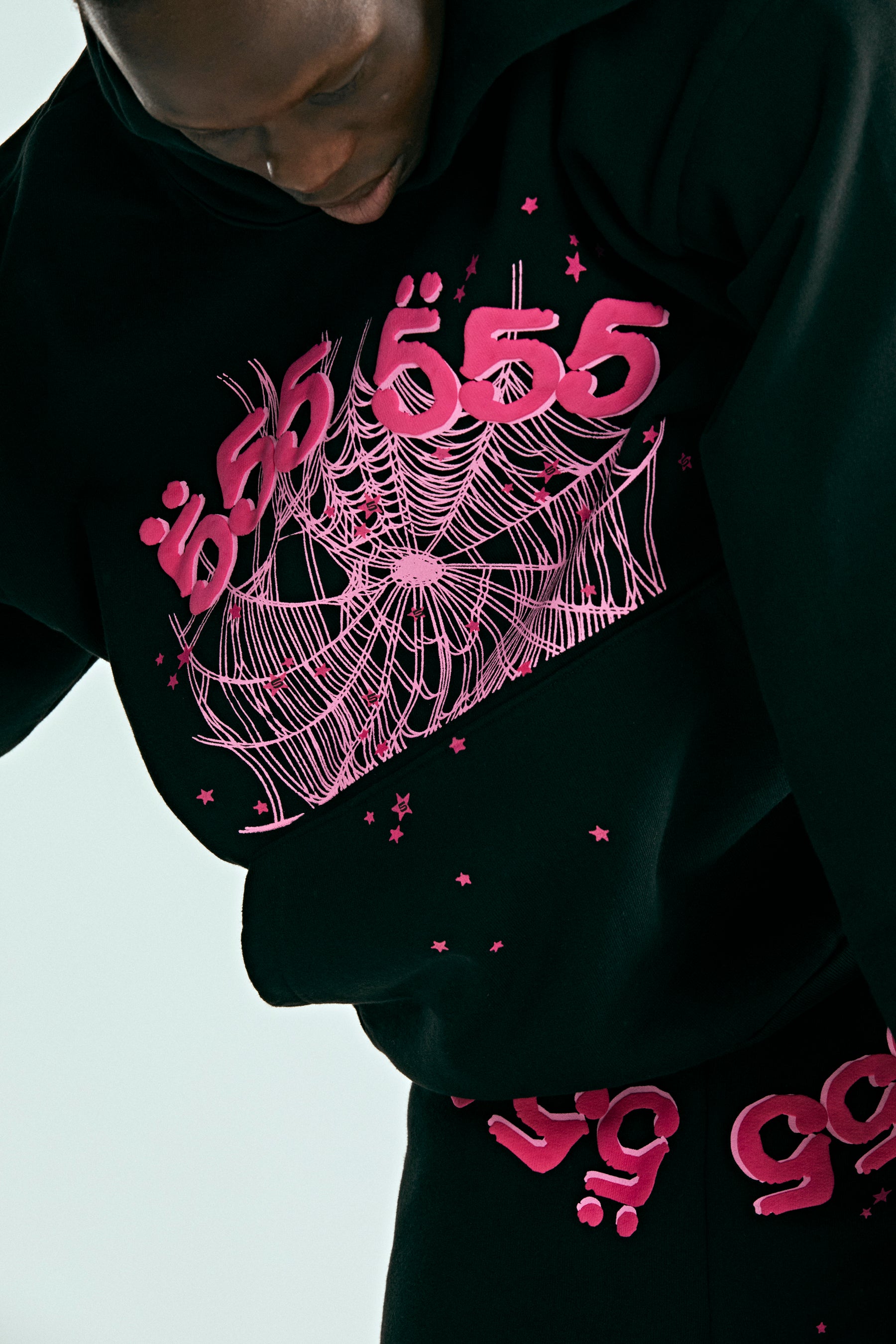 BLACK ANGEL NUMBER HOODIE | KING SPIDER | SP5DER