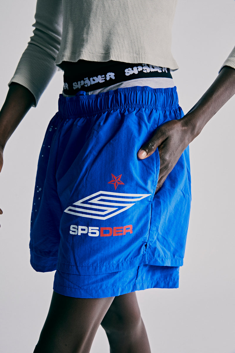 SP5DER PRO DOUBLE LAYER SHORT ON MODEL 1