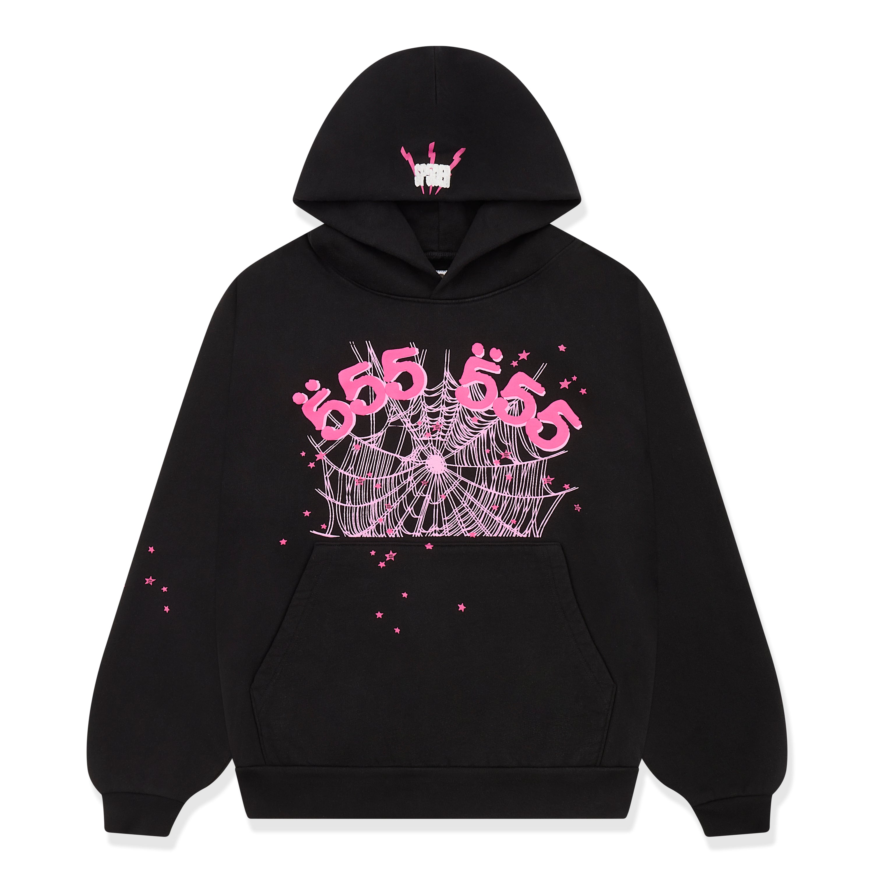BLACK ANGEL NUMBER HOODIE | KING SPIDER | SP5DER