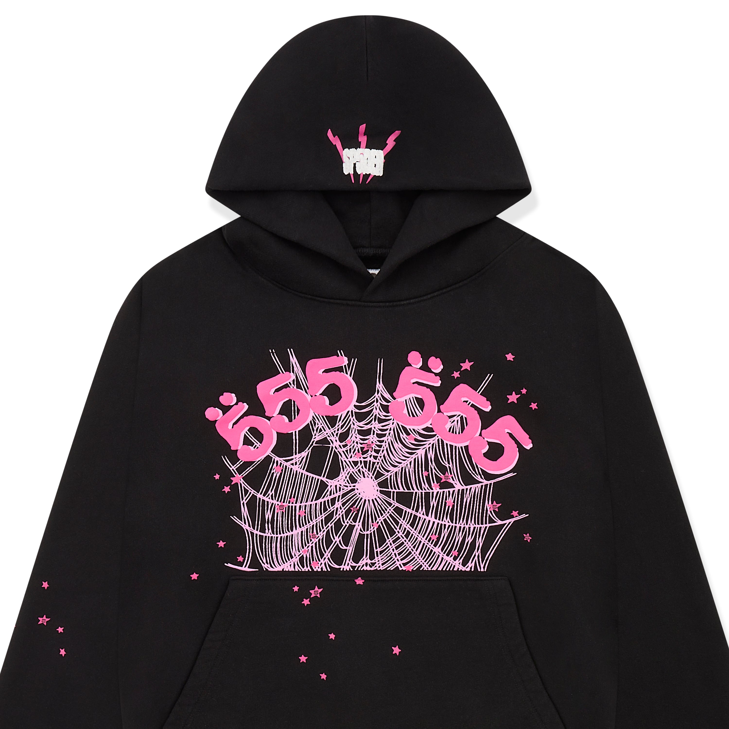 BLACK ANGEL NUMBER HOODIE | KING SPIDER | SP5DER