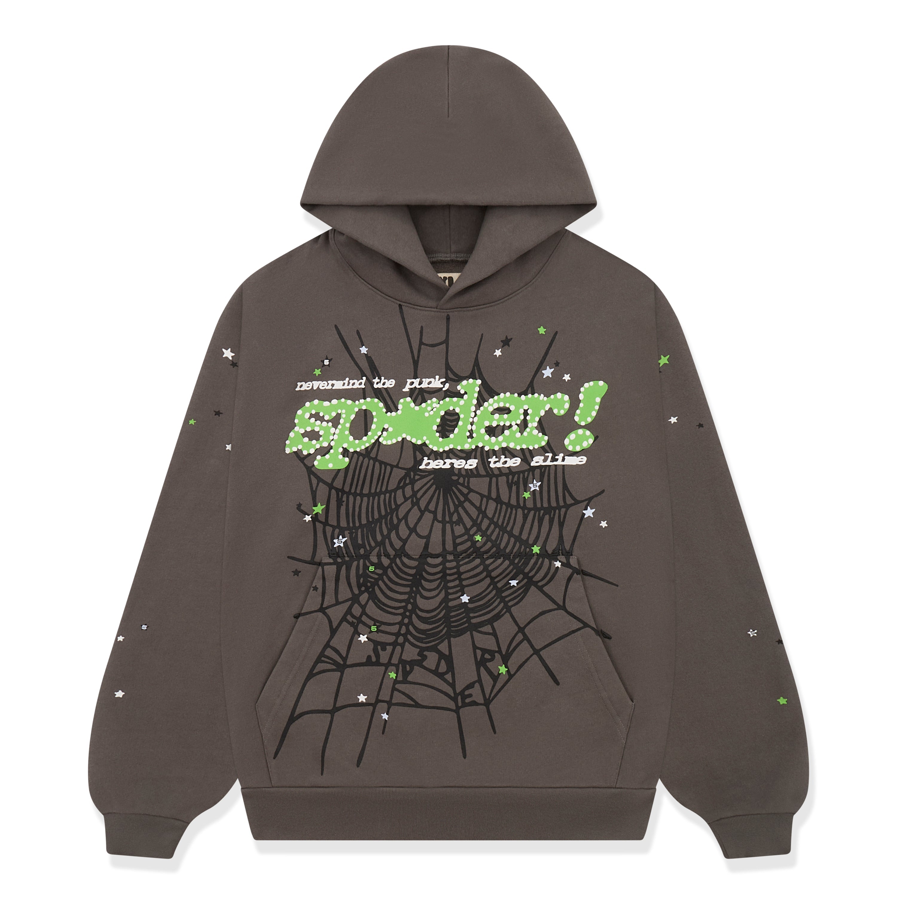 SLATE GREY PUNK V2 HOODIE | KING SPIDER | SP5DER